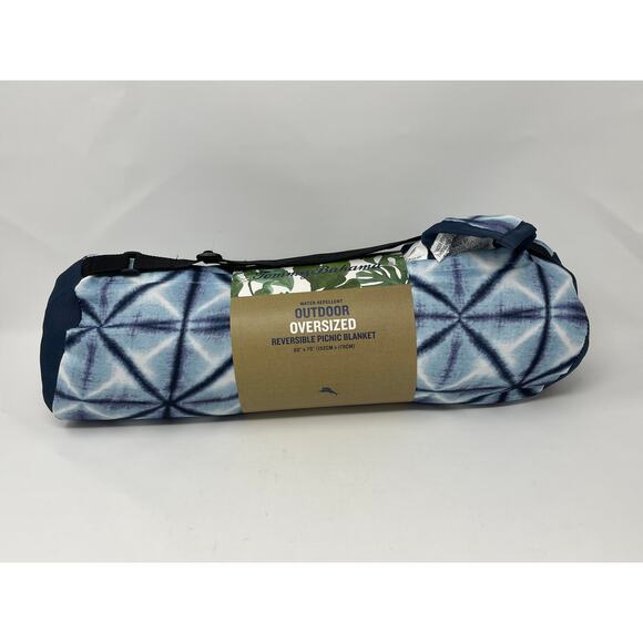 Tommy Bahama Outdoor Oversized Reversible Picnic Blanket - NEW - Picture 1 of 5